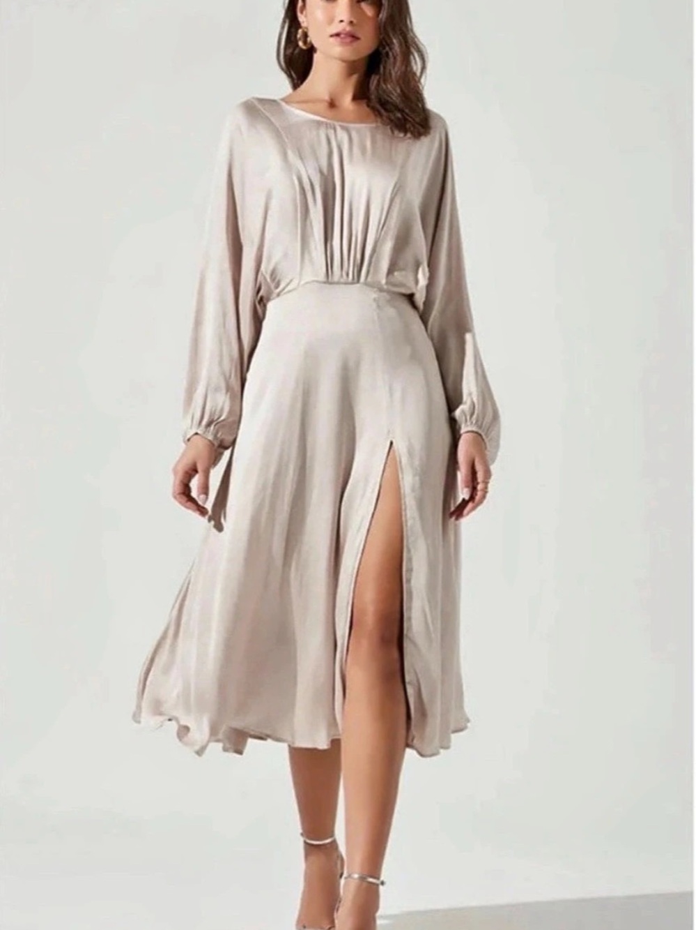 ASTR the Label Midi Dress Champagne